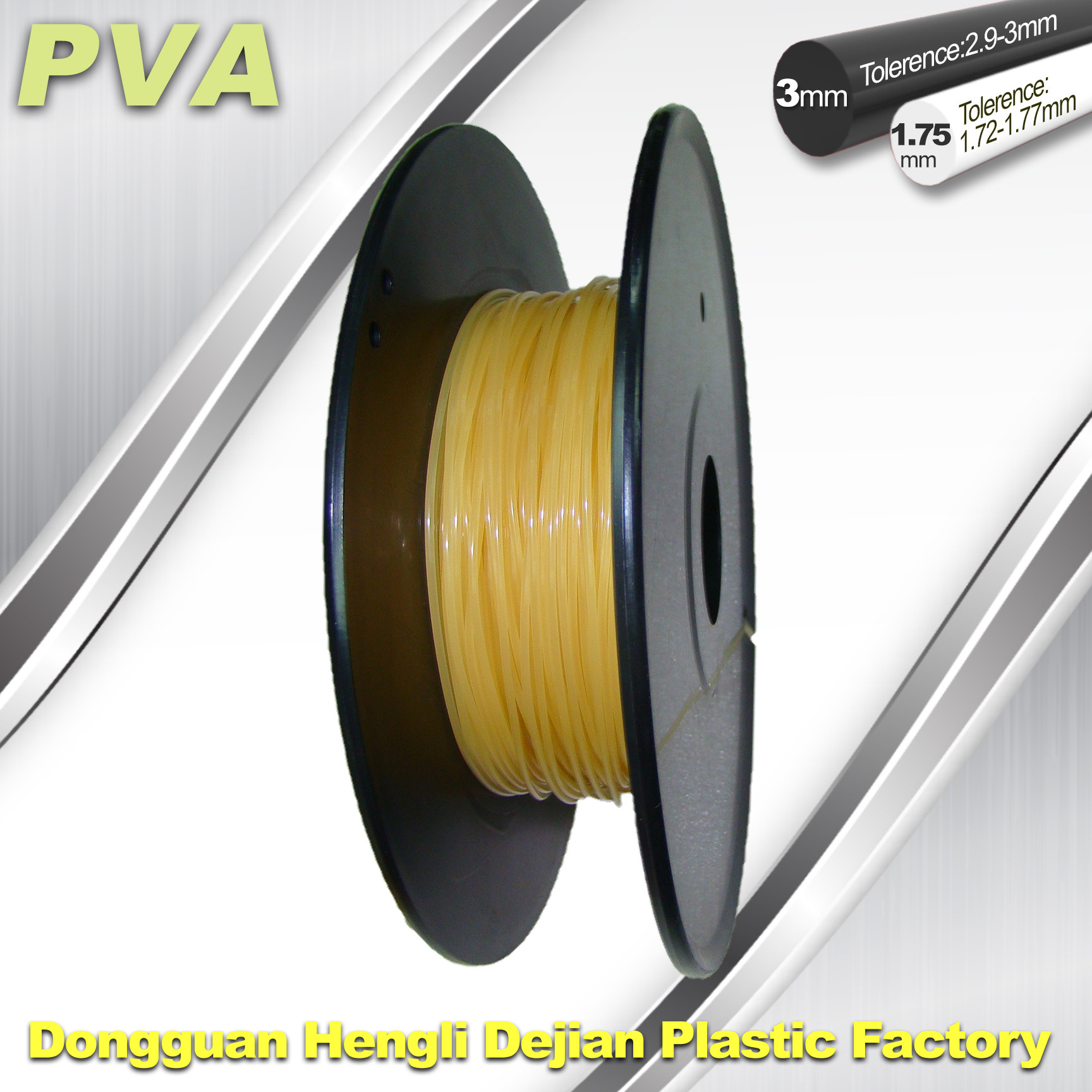 Cheap Water Soluble Support Material PVA 3D Printing Filament 1.75 / 3.0 mm Natural for sale