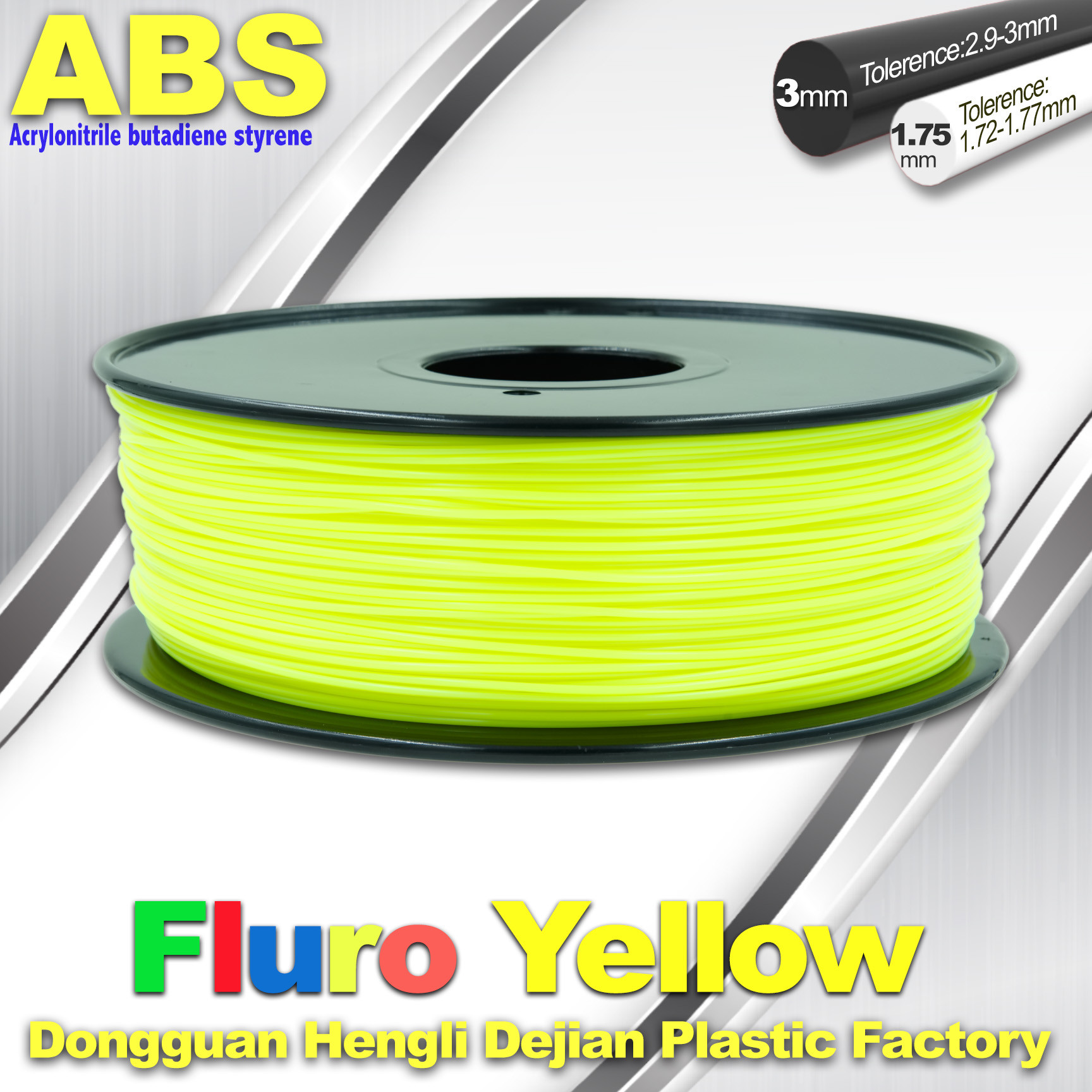 Cheap Fluorescent ABS 3d Printer Filament ABS 3D Printing Material For Desktop Printer for sale