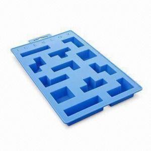 Cheap Ice Cube Tray, Made of High-quality Silicone, FDA and LFGB Approved, OEM Designs Welcomed for sale