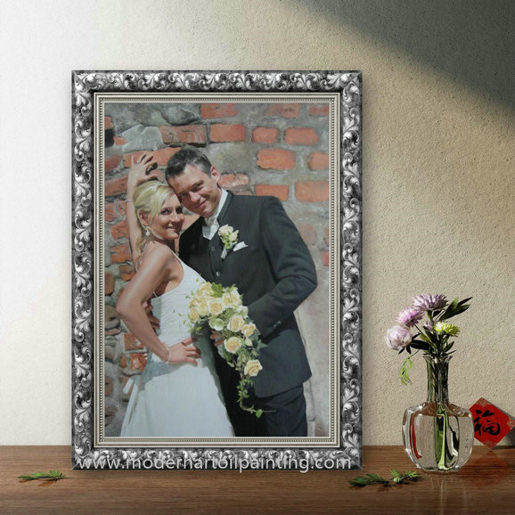 Buy cheap Custom People Dress Wedding Portrait Paintings For Holiday Gif from wholesalers