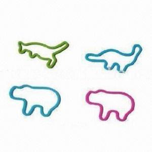 Cheap Animal-shaped Silly Elastic Bands, Made of 100% Silicone, Customed Designs and Colors are Available for sale