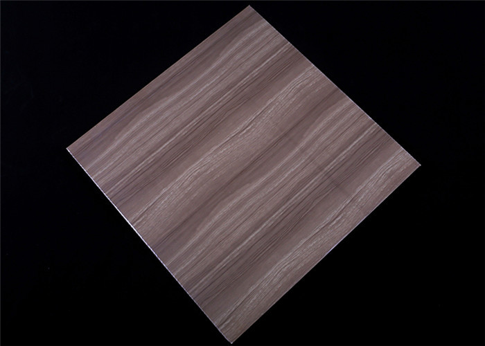 Quality 2.5kg Pvc False Ceiling Tiles , Lightweight Ceiling Tiles Dark Wood Design wholesale