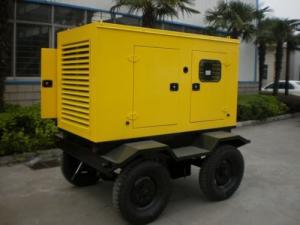 Cheap 32KW Silent Type Trailer Mounted Diesel Generator Three Phase Four Stroke Diesel Fuel for sale