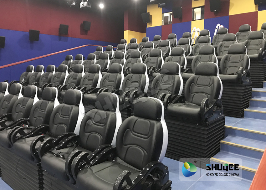 Cheap 5D Cinema Movie Theater Motion Seating With Pneumatic or Electronic Effects for sale