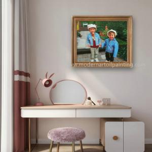 Cheap Children Custom Oil Painting Portraits Realistic Canvas From Photos for sale