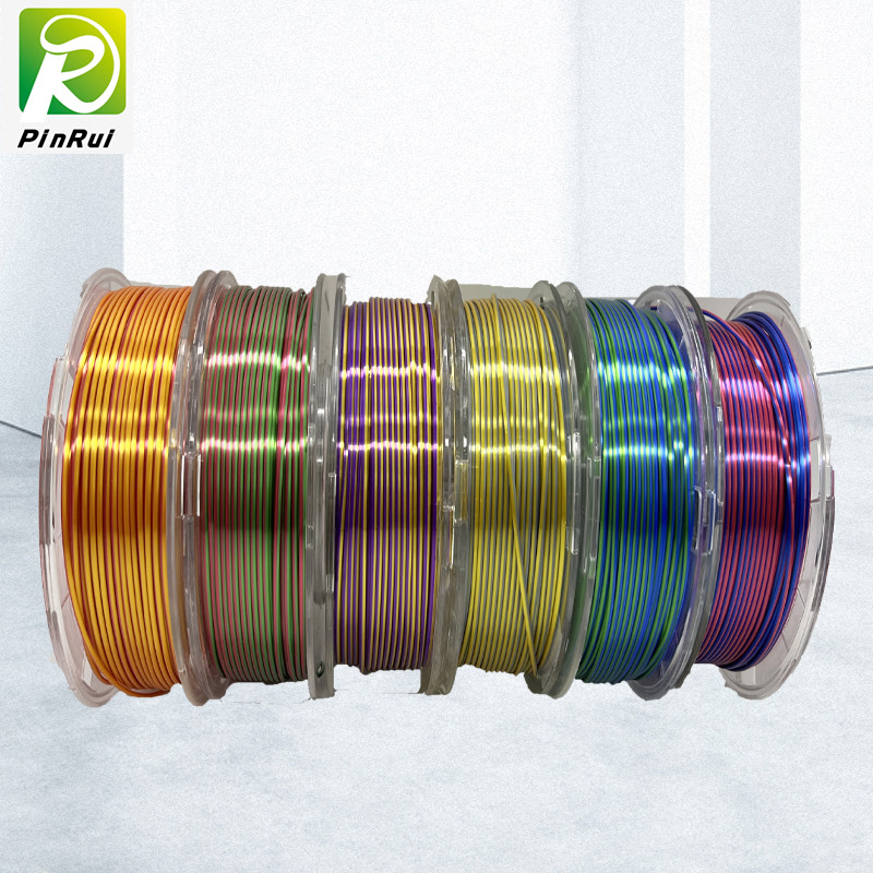 Buy cheap 1.75mm / 3.0mm Silk Dual Color Filament , Two Colors 3d Printer Filament from wholesalers