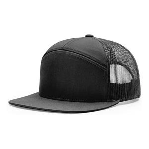 Cheap 56CM 7 Panel Trucker Cap Richardson Blank Flat Brim 958 Snapback Hat For Men for sale