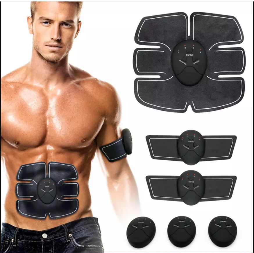 Cheap Eletric Muscle Stimulator ABS Muscle Stimulator Electric Stimulation Abdominal Belt EMS Trainer Massage Anti Cellulite M for sale