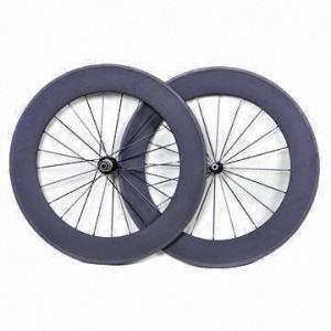 Cheap 86T Tubular Bicycle Wheel Set with 86mm Deep Carbon for sale