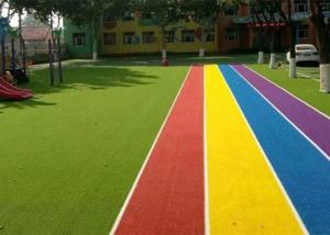 Buy cheap 4m Wide Playground Colored Artificial Turf Grass Rolls from wholesalers