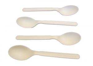 Cheap Eco Friendly PLA Biodegradable Plastic Cutlery 6'' Plastic Forks And Spoons for sale