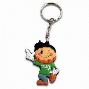 Cheap PVC Keyring, Customized Designs are Welcome for sale