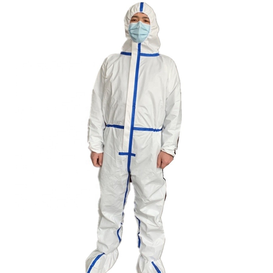Cheap Anti Virus Disposable Isolation Gown Breathable High Bonding Strength for sale
