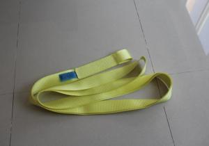 Cheap High Tenacity Yellow One Way Lifting Slings 2500kg Working Load Rainproof for sale