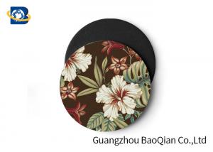 Cheap Vivid Depth Effect 3D Floral Lenticular Coasters PET/ EVA Material Customized Size for sale