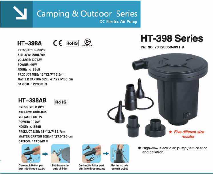 Buy cheap HT-398 AC Electric Air Pump In Camping & outdoor from wholesalers