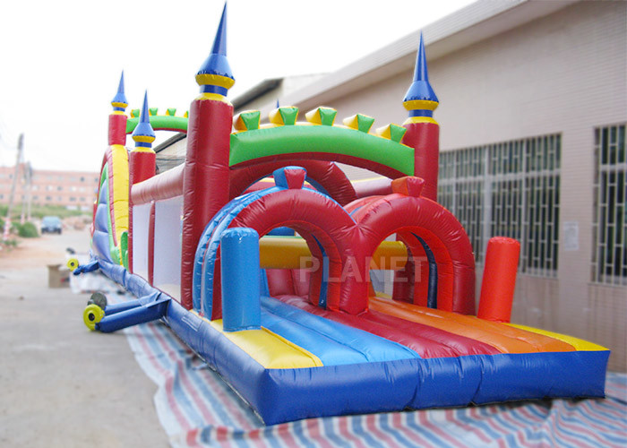Cheap Funny Sport Games Adult Inflatable Obstacle Course Challenge Bounce House for sale