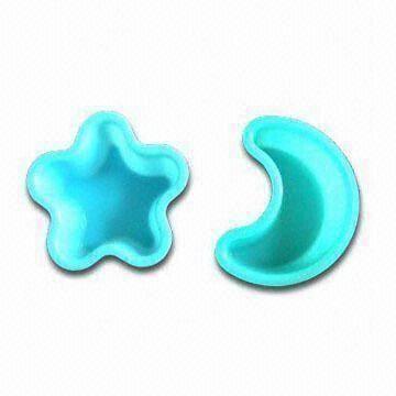 Cheap Cake Mold Made Of 100% Food-Grade Silicone, OEM Orders are Welcome, with Star, Moon and Other Shapes for sale