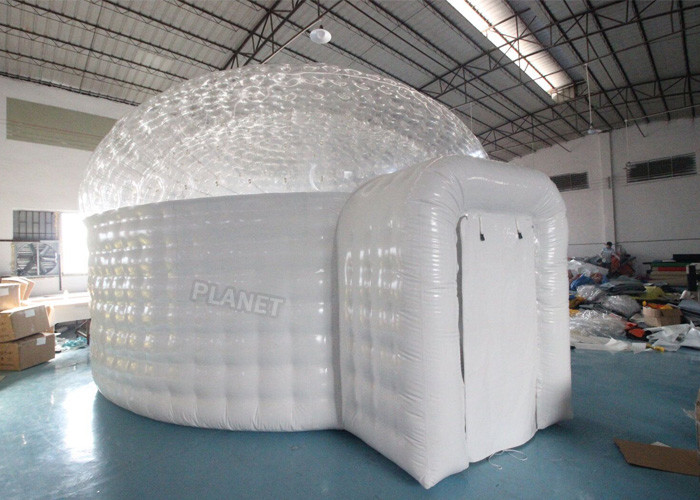 Cheap 0.55mm Pvc Inflatable Igloo Tent For Outdoor Observe Stars for sale