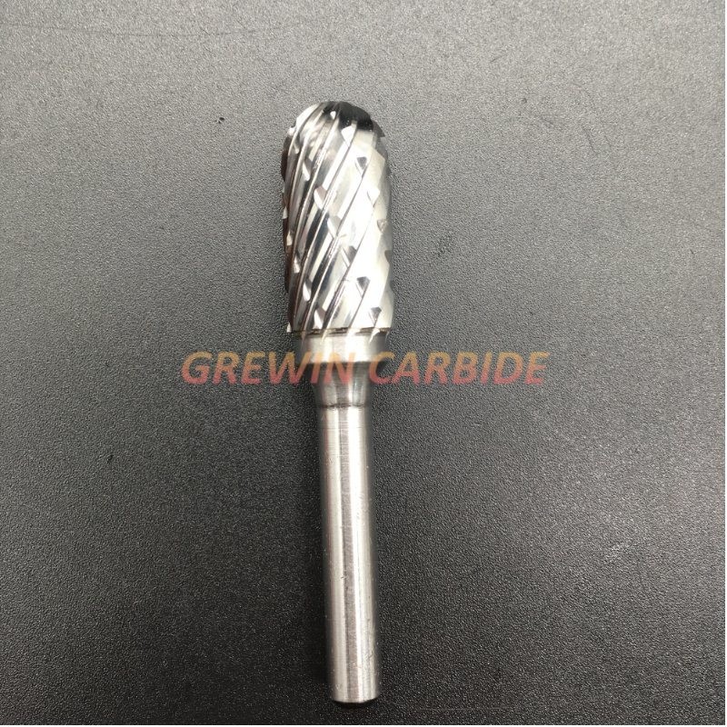 Cheap No Coating Tungsten Carbide Grinding Bit 6mm Carbide Burrs For Steel Aluminium for sale