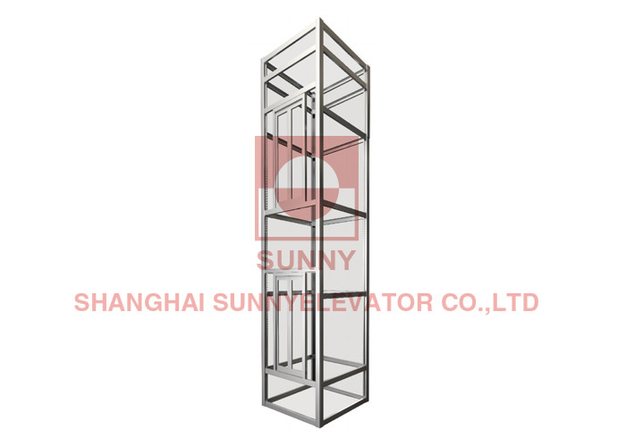 Cheap Aluminum Alloy Shaft Elevator Cabin Decoration Steel Structure Well Frame for sale