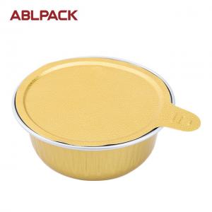 Cheap ABL Pack 50ML/1.7oz Disposable Aluminum Foil Honey Cup with Sealing Lid aluminum foil container meals for sale