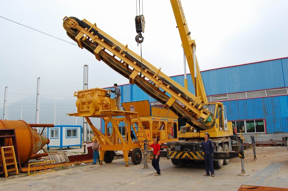 Cheap YHZS Series Mobile Concrete Mixing Plant for sale