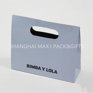 Cheap Personalized White Branded Paper Gift Bags With Logo Cutting Handle Envelope Support for sale
