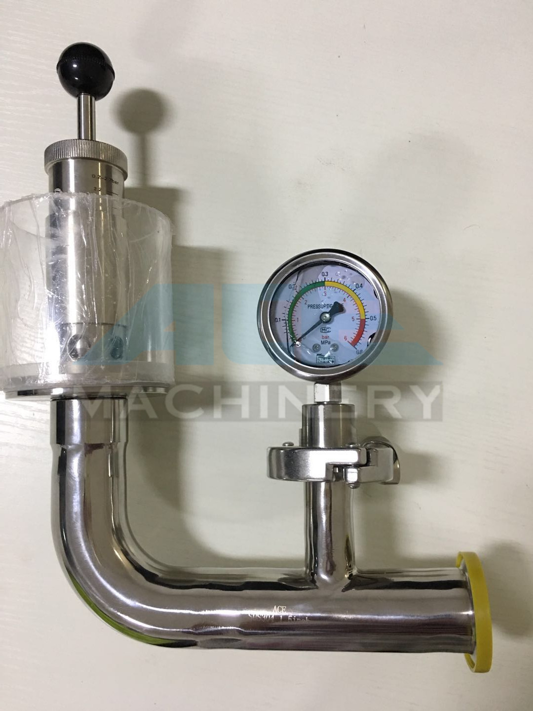 Cheap Stainless Steel Spring Pressure Relief Valve for Tank  Relief Valve with Manometer for Fermentation Tank for sale