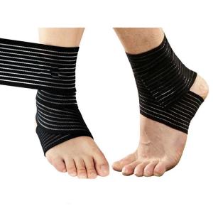 Cheap Sprain Injury Pain Brace Ankle Support Wrap Gym Sports Basketball Bandage Strap .Elastic material.Customized size. for sale