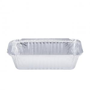 Cheap Regular Wrinkle Silver Disposable Aluminum Foil Food Container for sale