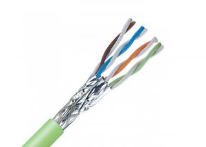 Cheap Solid Copper Conductor Bulk CAT Cable 24 AWG 4 Twisted Pair FTP For Networking for sale