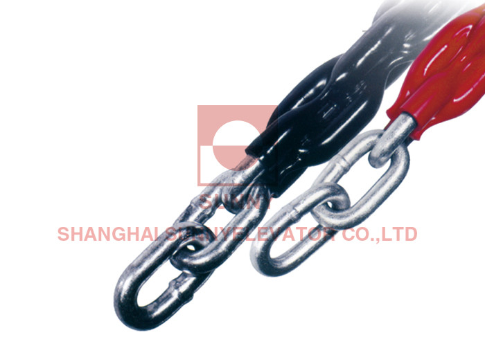 Cheap Plastic Wrapped Steel Elevator Compensation Chain for sale