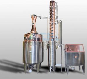 Cheap 600L Moonshine/Whiskey/Vodka Copper Distiller Spirit Distiller for sale