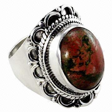 China Gemstone Ring/Natural Gemstone Ring/Stainless Steel Gemstone Ring/Silver Gemstone Ring on sale