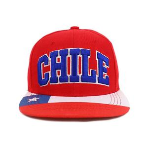 Cheap 3D Embroidery Red Flat Brim Snapback Hats Custom Symbol for sale