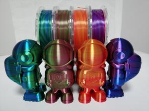 Cheap silk filament,pla filament, three color, two color ,triple color, 3d Printer Filament 3mm / 1.75mm for sale