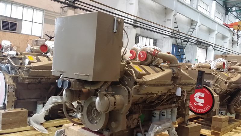Cheap Marine Propulsion Engine CUMMINS Diesel Generator Set 746KW / 1000HP For Tug Boat for sale