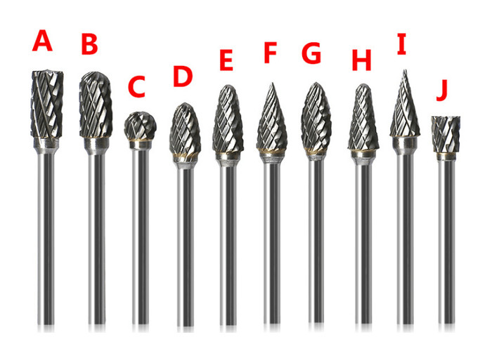 Cheap End Mill Carbide Burr Bits Cylindrical Ball Nose Carbide Tip End Mill for sale