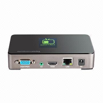Cheap Smart TV Box/Mini PC, Android 4.1 OS, Aluminum Alloy Case, 4 USB Ports, HDMI® and VGA Output  for sale