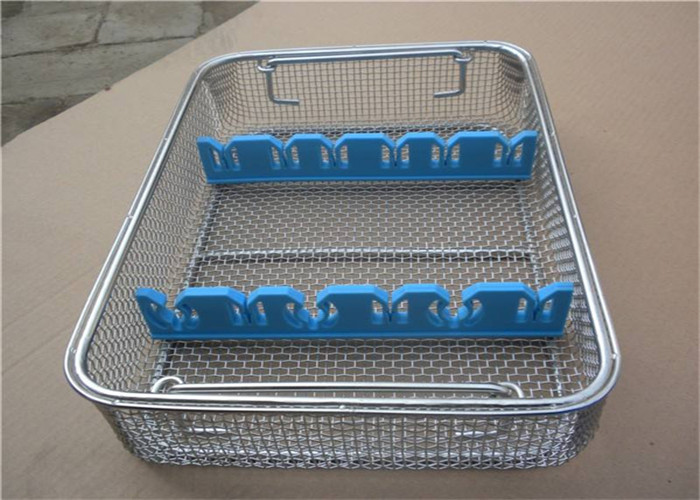 Cheap Decorative  Custom Silver Rectangular Wire Mesh Basket For Clean Smooth Medical/stainless steel wire mesh baskets lid for sale