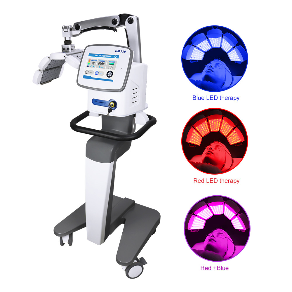 China Customized Beauty Salon Red Light Therapy Device With 3 Color Red Blue Light on sale