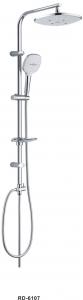 Cheap Brass Vavle Shower Faucet Set , Stainless Steel Screws Rain Head Shower Kit for sale
