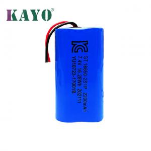 Cheap MSDS Rechargeable Lithium Battery Packs 7.4V 2200mAh NMC for sale