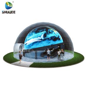 Cheap Curved Screen 360 Dome Movie Theater With 4DM Electric Motion Seats For Museum / Theme Park for sale