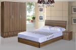 Cheap style rent Apartment home furniture melamine plate bed 1.2m- 1.5m-1.8 m