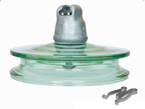 Cheap Double Winged High Voltage Glass Insulators 70kN ISO9001 Certification for sale