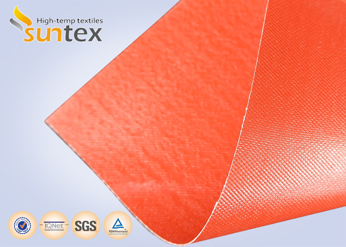 Cheap Silicone Coated Bulk Fiberglass Cloth Roll Resistant High Temperature Up To 1000 C Degree for sale
