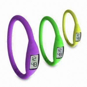 Cheap Silicone Sports Watches, Ion Watches, Available in Various Colors, Suitable for Promotions Gifts for sale