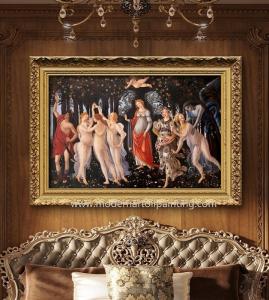 Cheap Classical Reproduction Oil Painting Canvas Hand Painted with Spring Allegory 36&quot; x 48 for sale